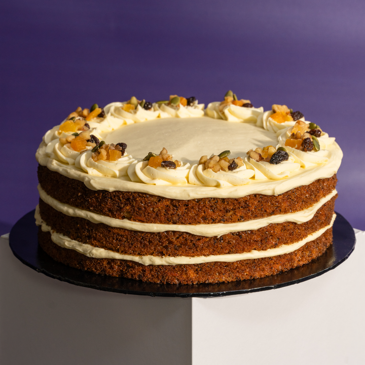 Sourdough Carrot Walnut Cake