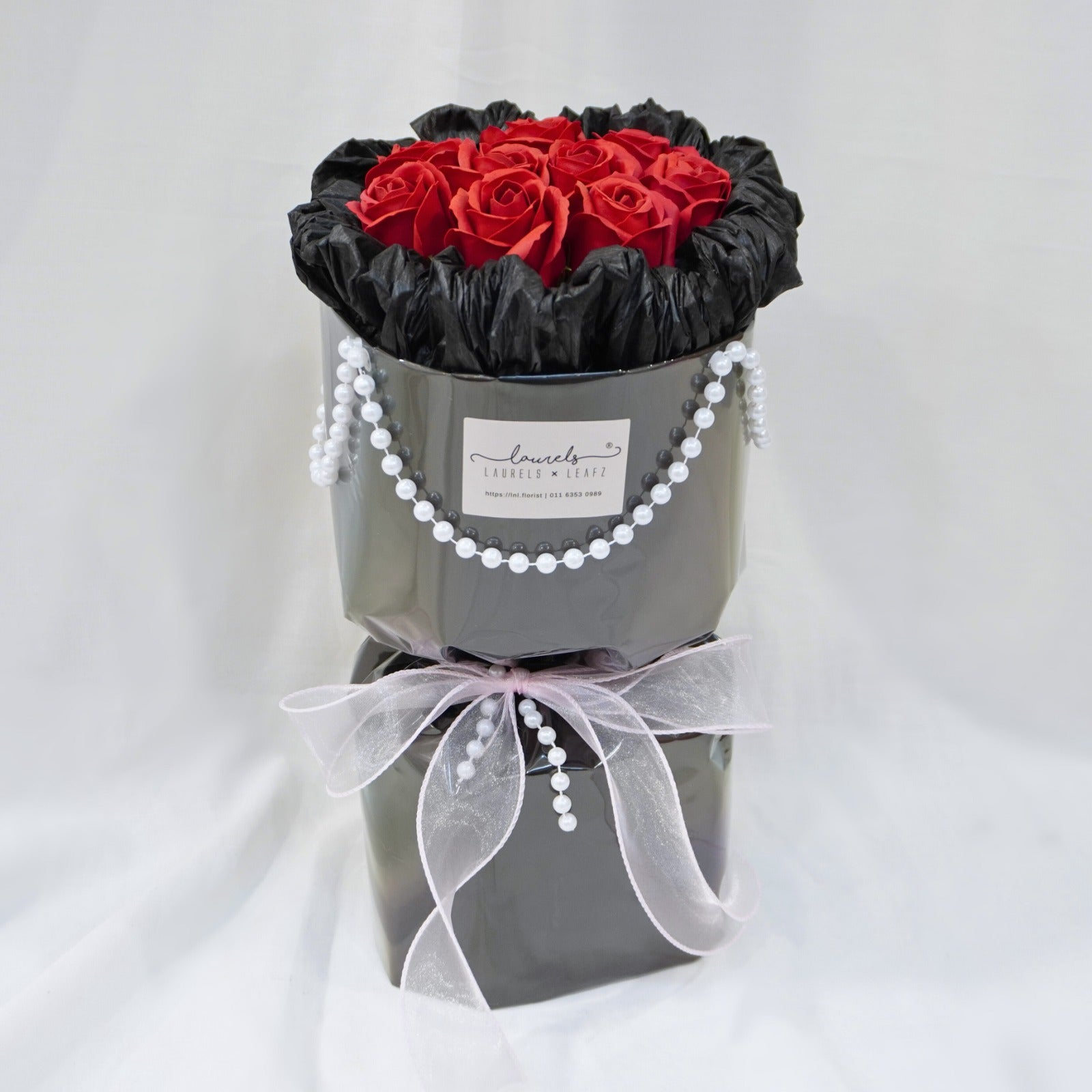 Black Romance Soap Rose Bouquet