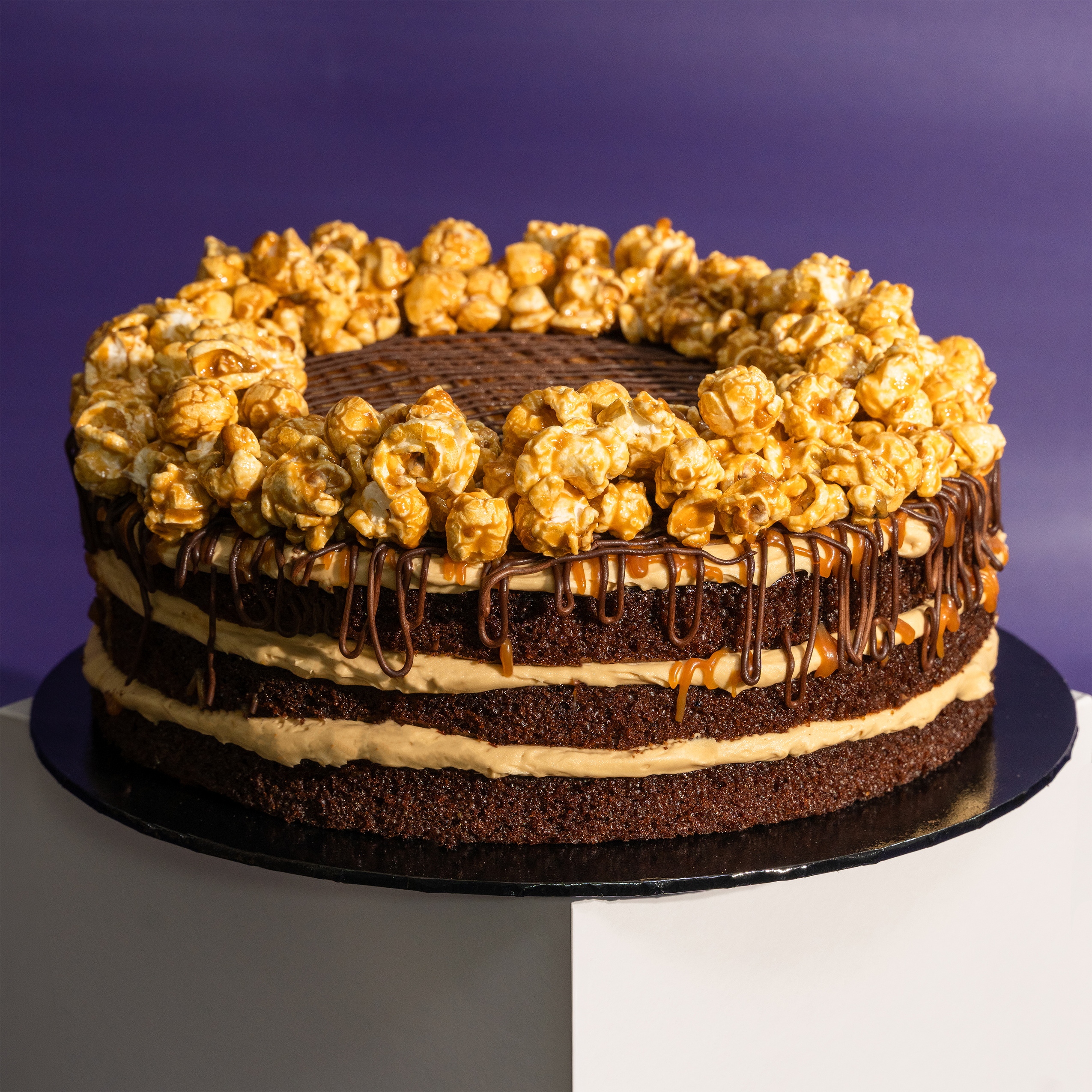 Salted Caramel Chocolate Popcorn Cake 9 Inch (2kg)