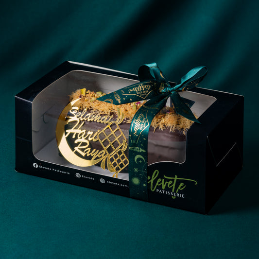 Chocolate Pistachio Kunafa Roulade (7”)