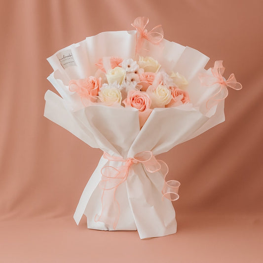 Ballerina Soap Rose Flower Bouquet