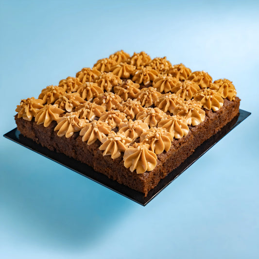 Square Banana Peanut Butter Cake Bite 9 Inch (1.2kg)
