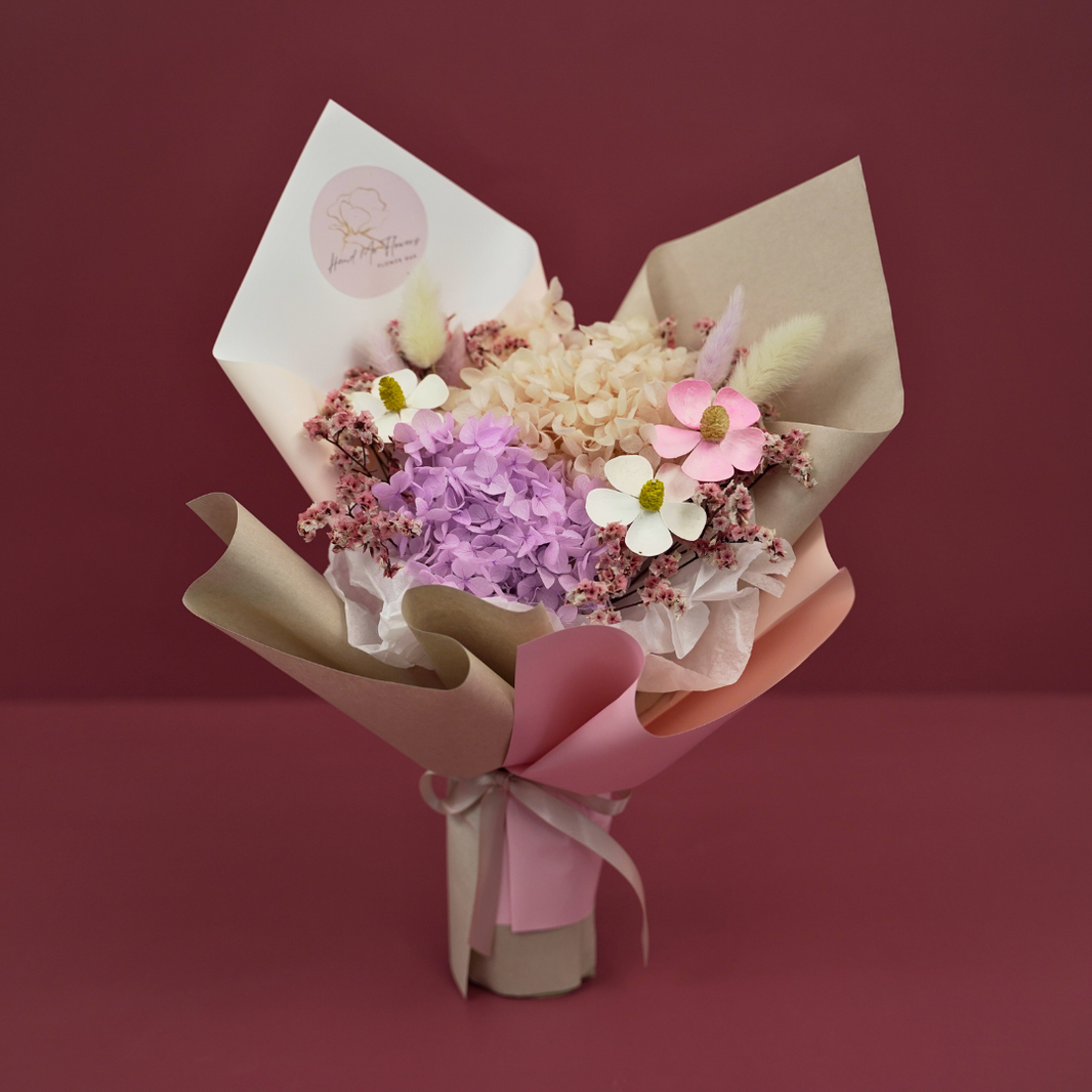 Warm Beauty Preserved Flowers Bouquet
