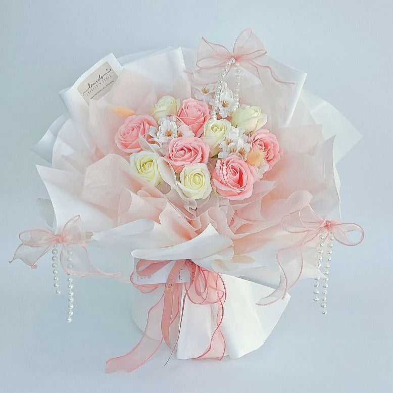 Ballerina Soap Rose Flower Bouquet