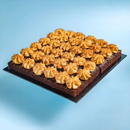 Square Salted Caramel Chocolate Cake Bites 9 Inch (1.2kg)