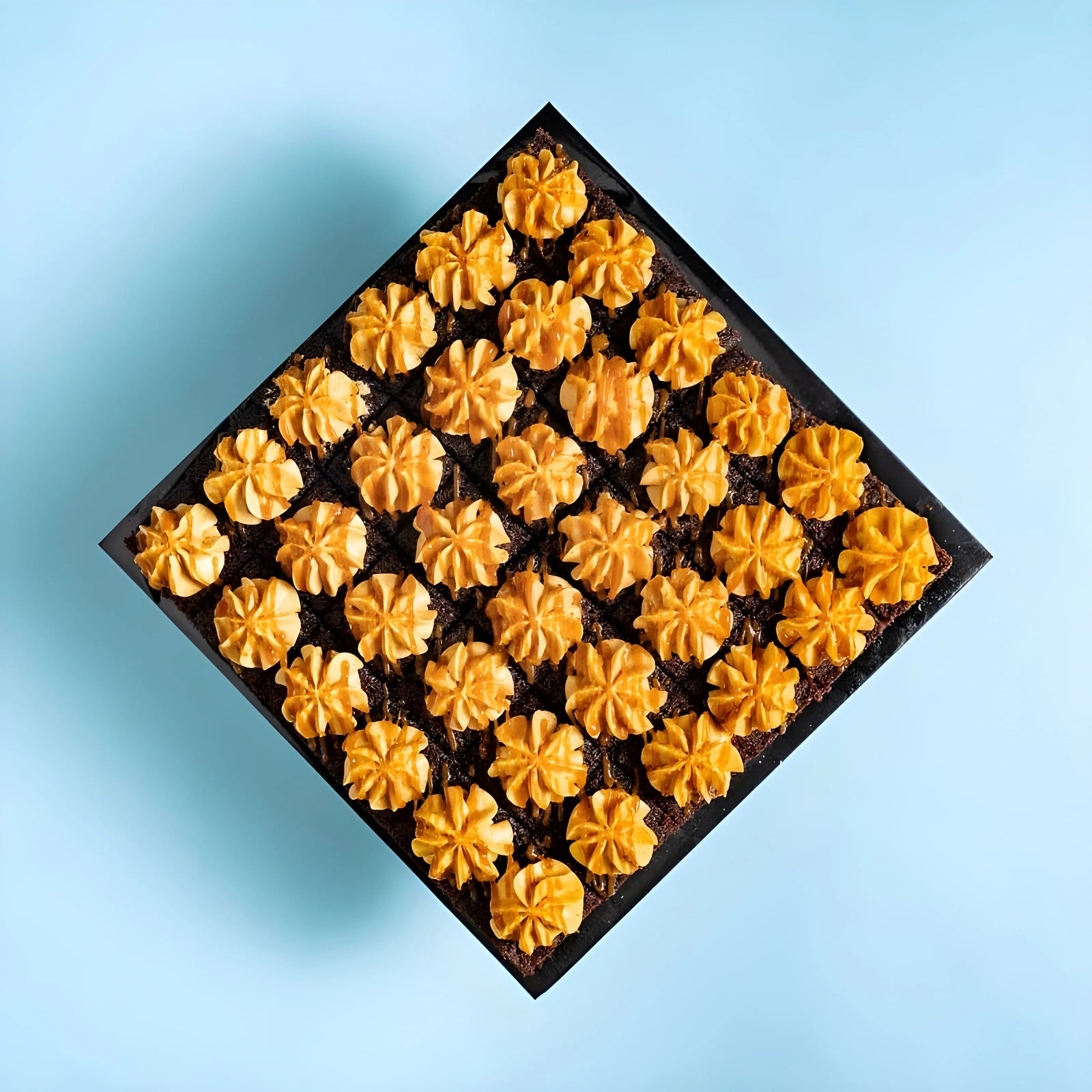 Square Salted Caramel Chocolate Cake Bites 9 Inch (1.2kg)