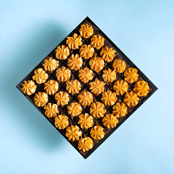 Square Salted Caramel Chocolate Cake Bites 9 Inch (1.2kg)