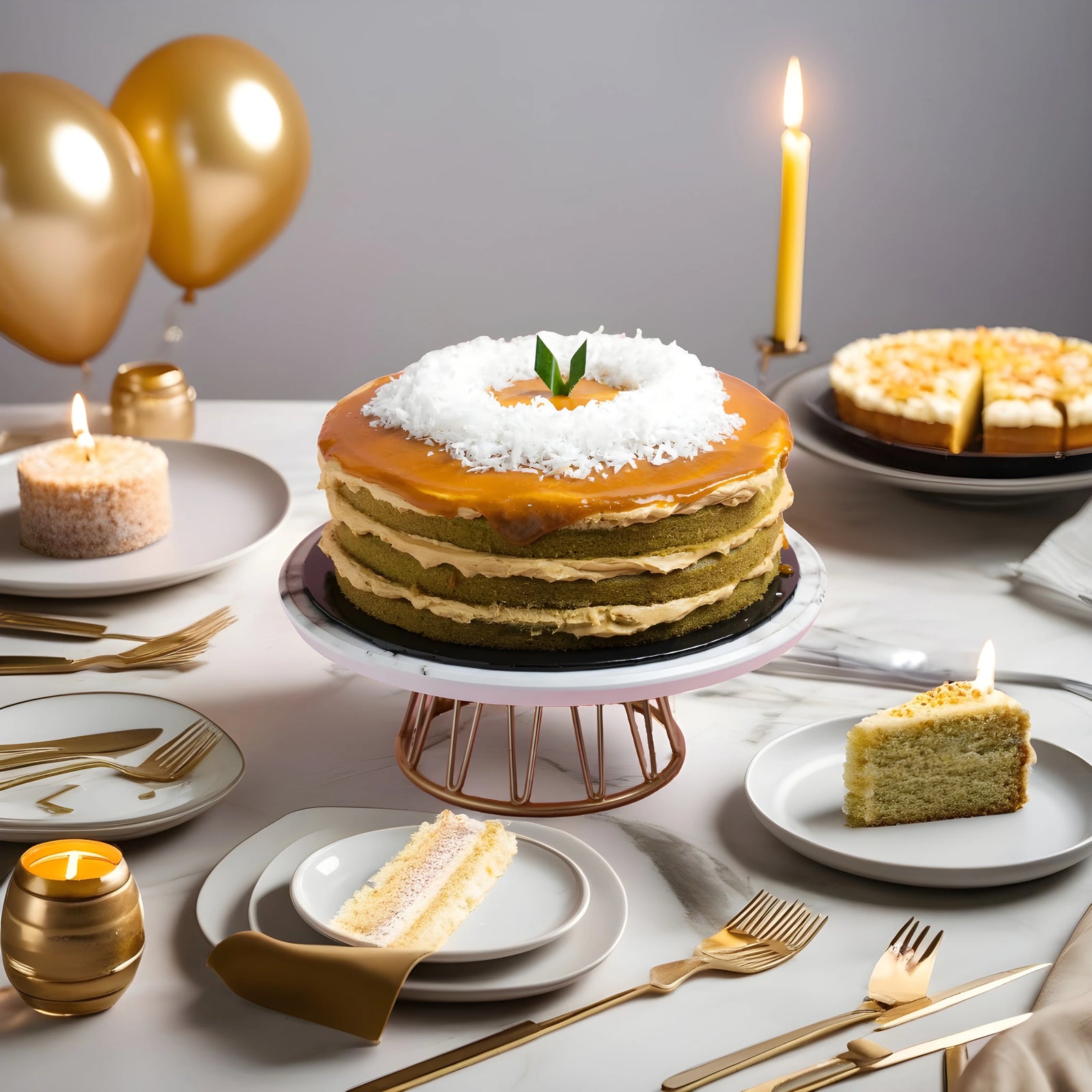 The Locale Cake (Pandan Gula Melaka)