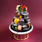 Macaron Tower with Brownies